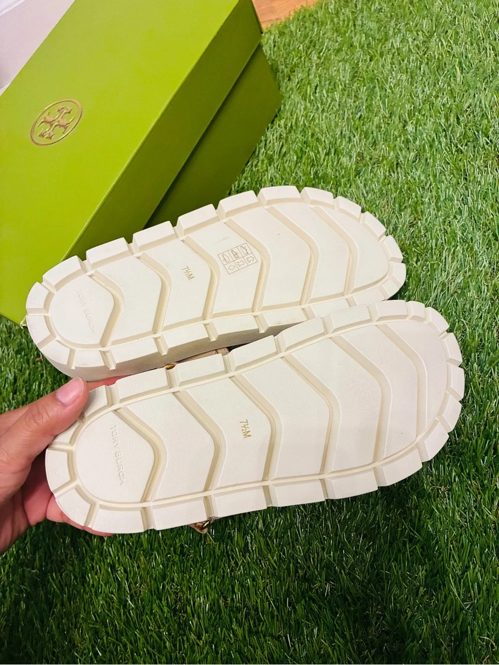 Tory Burch Kira Rope Sport Sandals – Ceramic Taupe – Size 7.5 Luxury